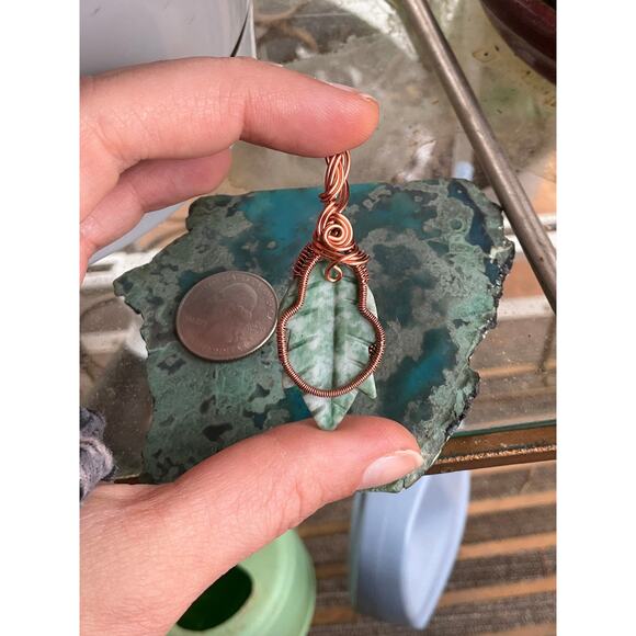 Tree Agate Wire Wrap Pendant, WireWeavedUniques - Picture 4 of 11